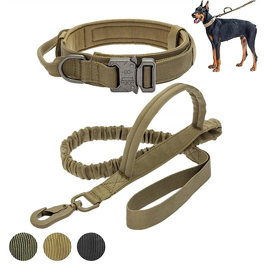 Taktisches Hundehalsband mit passender Leine