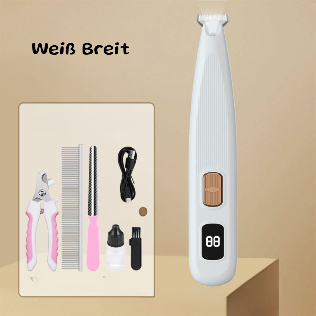 Professioneller Tierhaarschneider mit LED-Display – Perfekt für Katzen und Hunde!