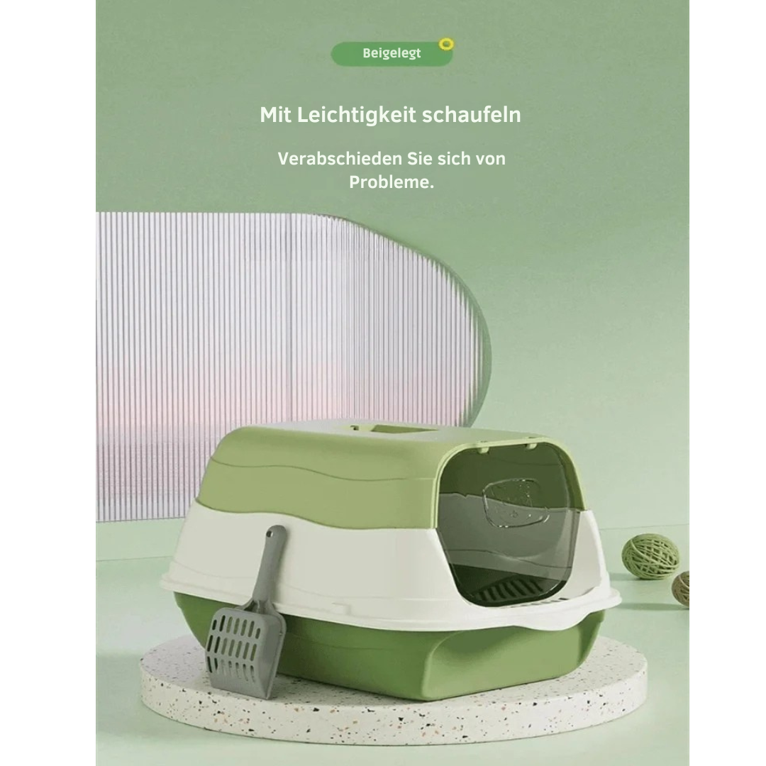 Vielseitige & Hygienische Katzentoilette mit abnehmbarem Deckel