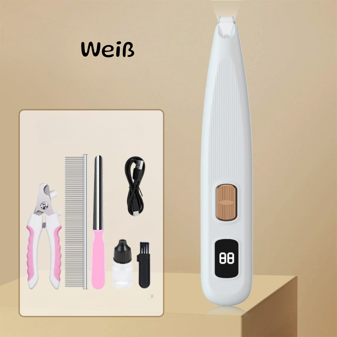 Professioneller Tierhaarschneider mit LED-Display – Perfekt für Katzen und Hunde!