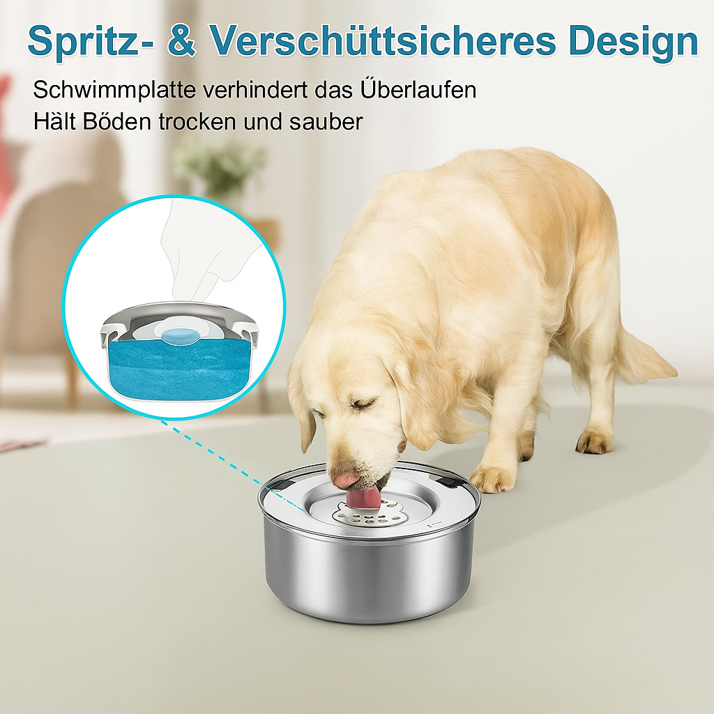 Edelstahl Trinknapf für Haustiere