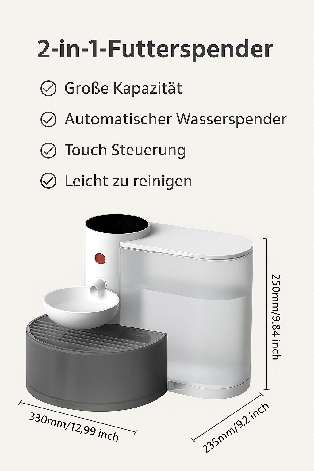 Smart Haustier-Trinkbrunnen – Frisches Wasser für Katzen & Hunde