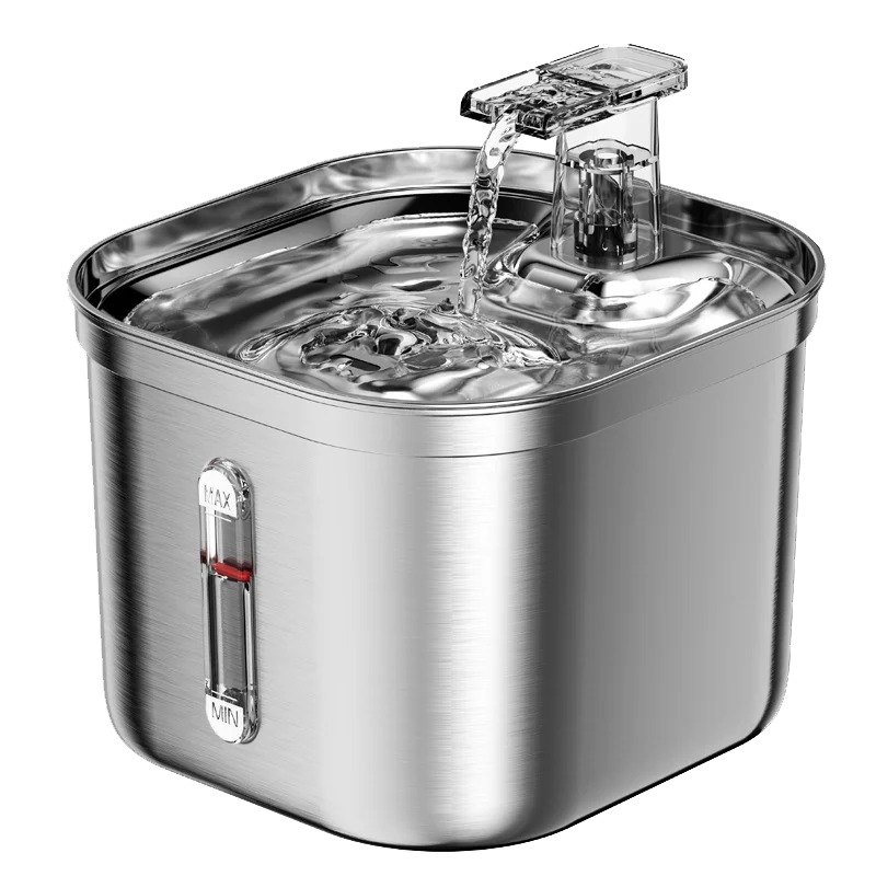 Premium Edelstahl-Trinkbrunnen für Haustiere