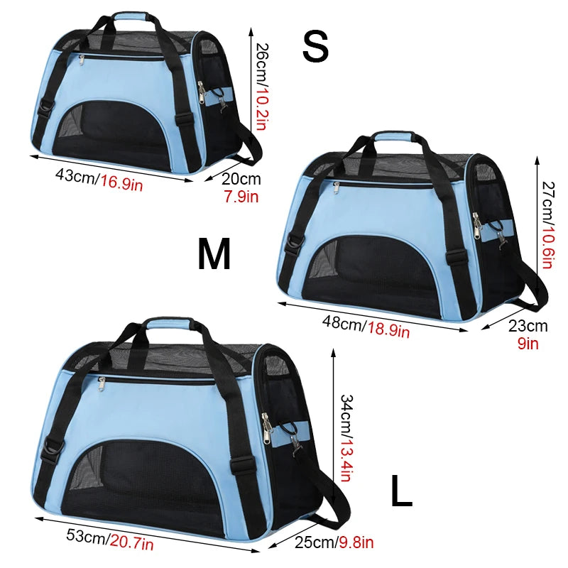 Stylish pet carrier – comfort & safety on the go!