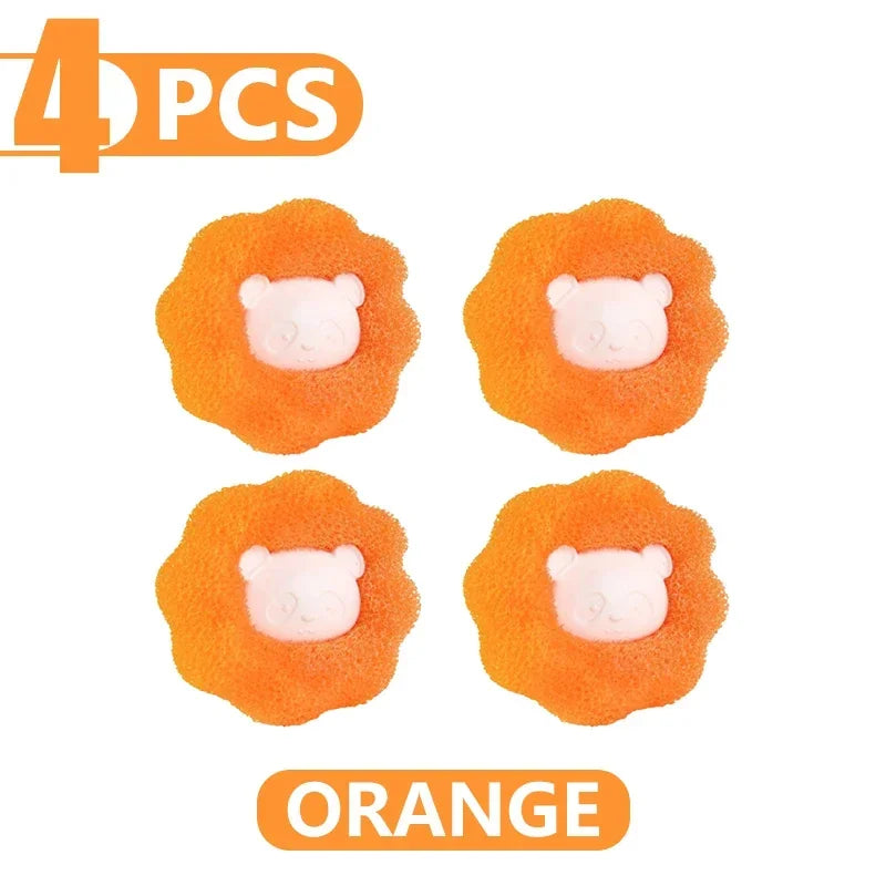 Laundry balls for hair removal