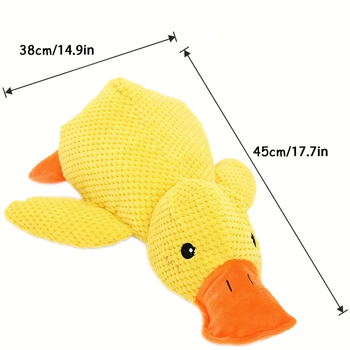 Cuddly squeaking duck for dogs and cats
