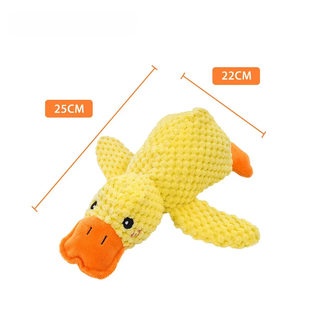 Cuddly squeaking duck for dogs and cats