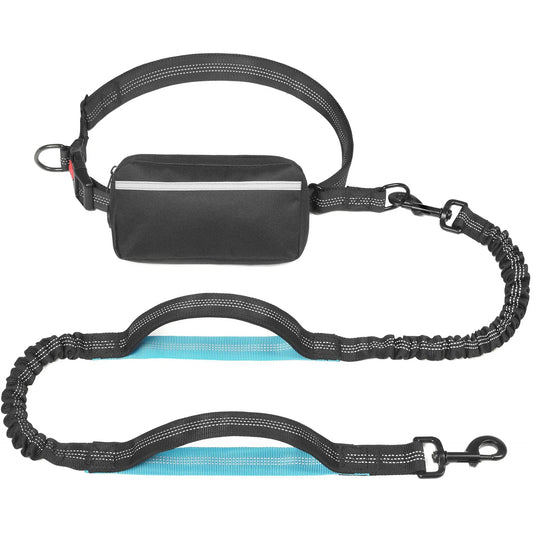 Hunde-Jogging-Leine mit Bauchtasche