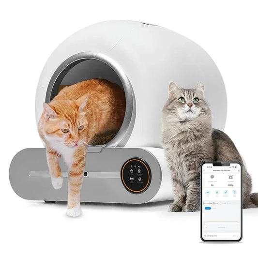 Smartes Selbstreinigendes Katzenklo mit oder ohne App-Steuerung