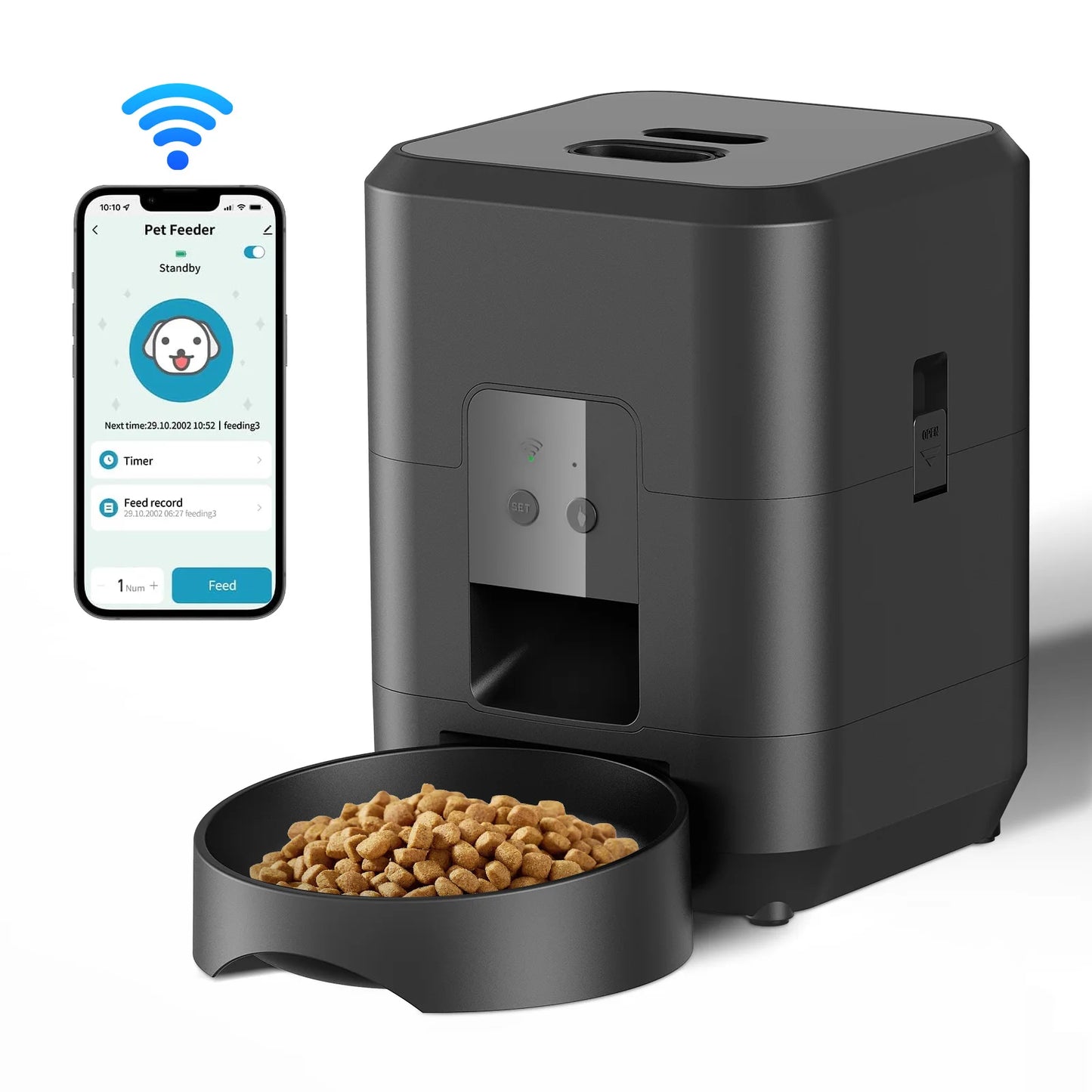 Automatischer Futterspender mit oder ohne App-Steuerung