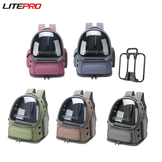 Stylischer Haustier-Rucksack mit Panorama-Sichtkuppel