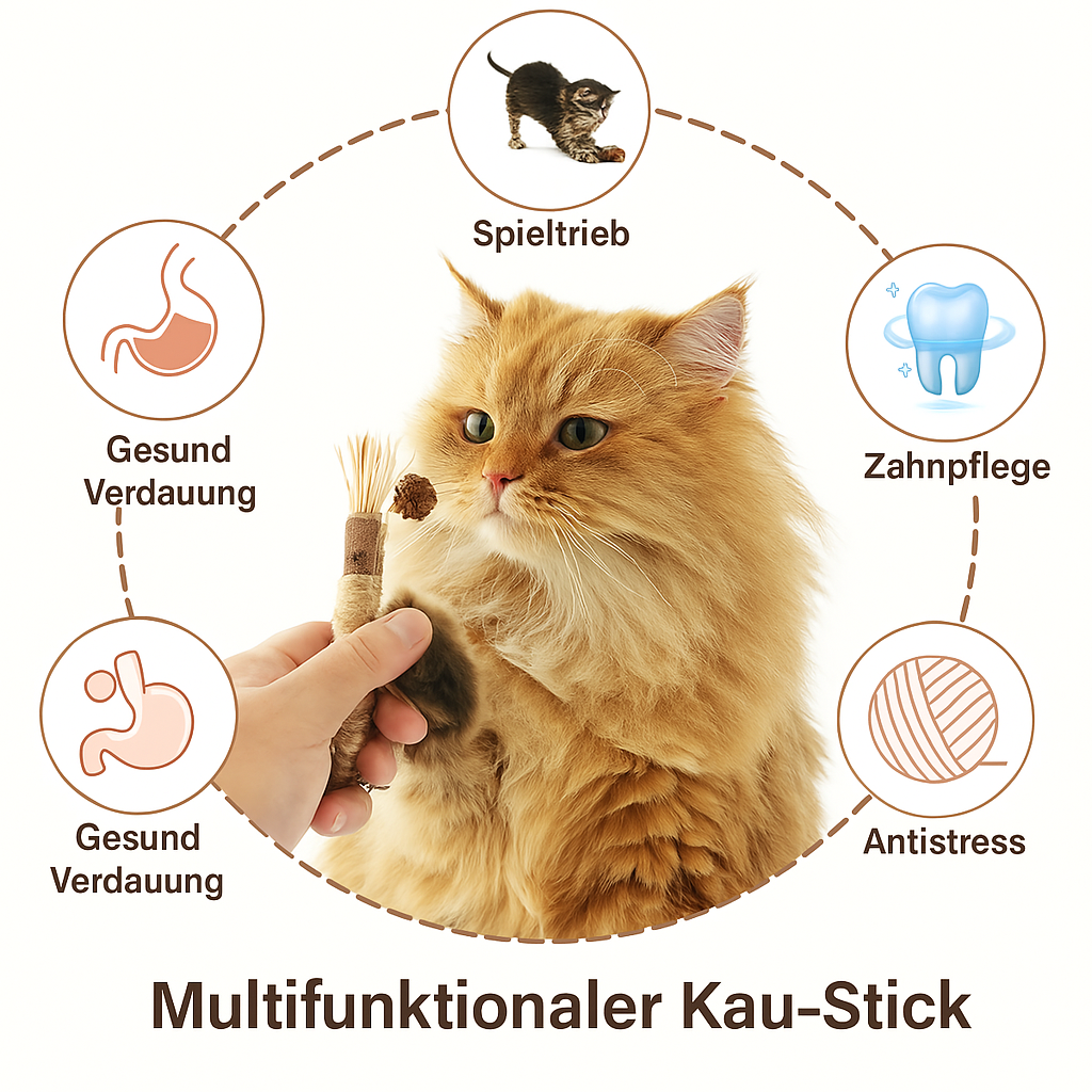 Kauspielzeug aus Matatabi für Katzen
