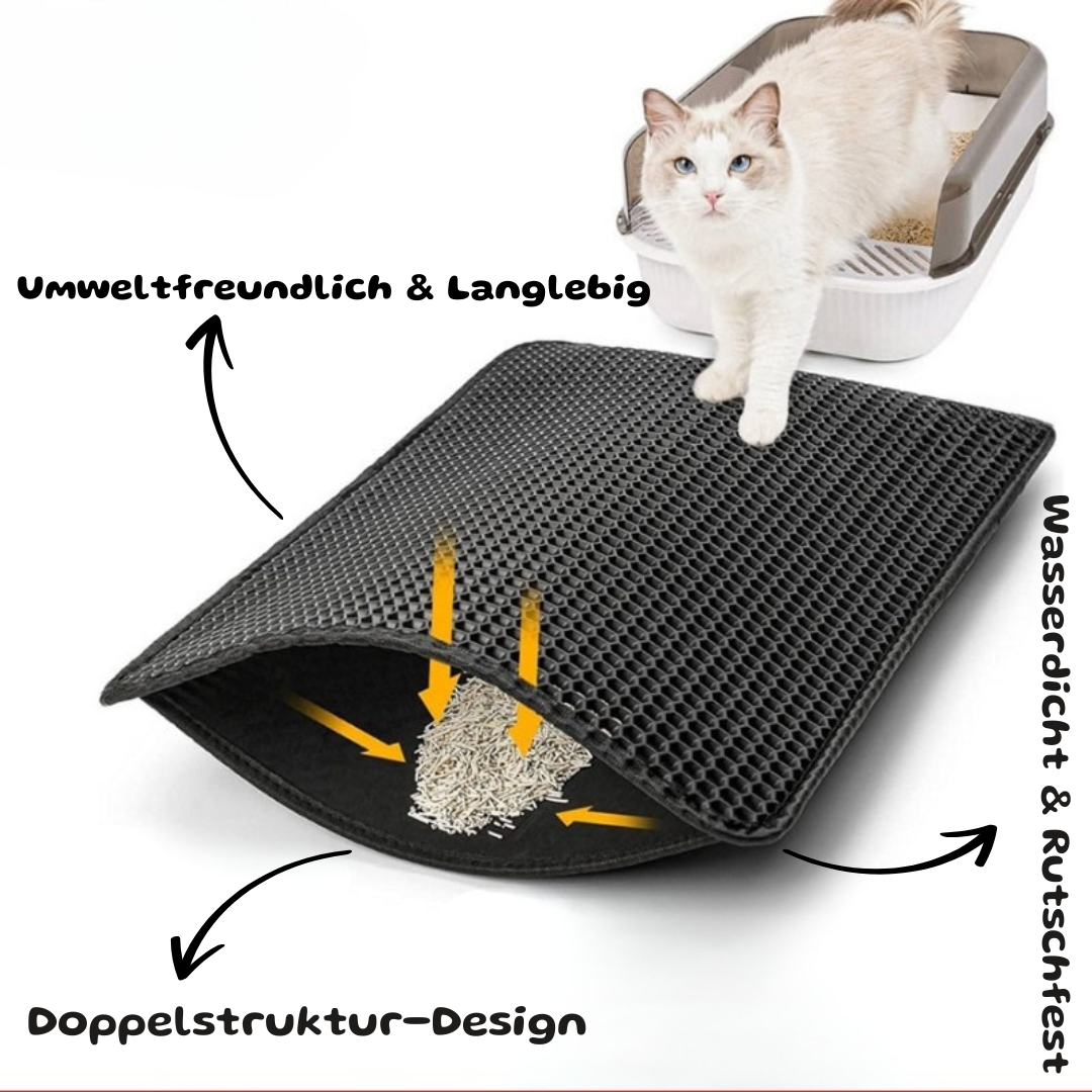 Katzenstreu-Auffangmatte – Sauberkeit für dein Zuhause!