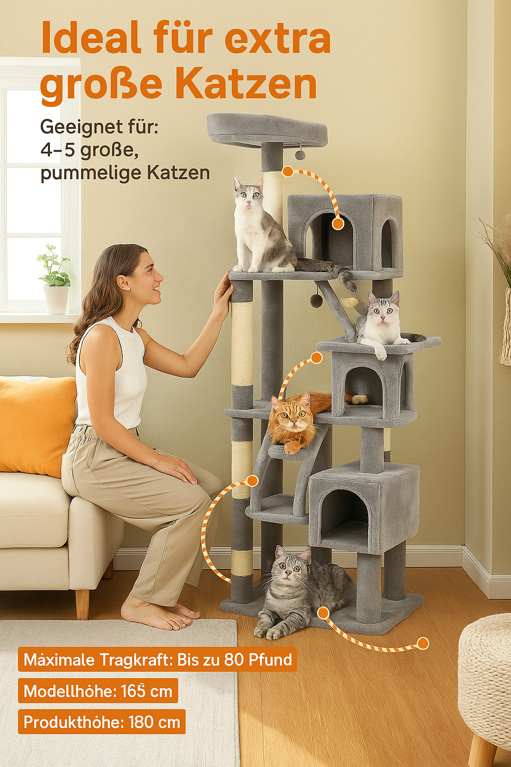 XXL Kratzbaum für Katzen