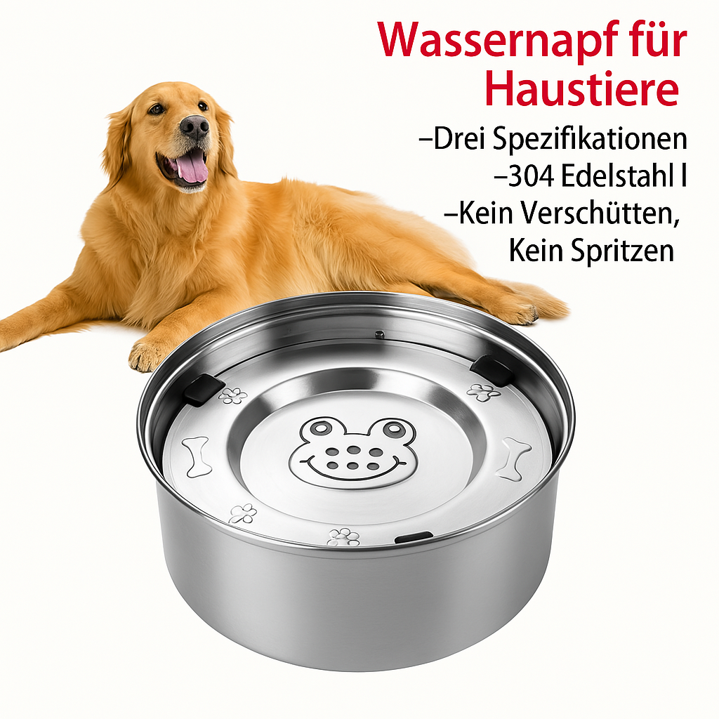 Edelstahl Trinknapf für Haustiere