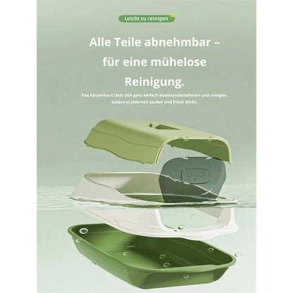 Vielseitige & Hygienische Katzentoilette mit abnehmbarem Deckel