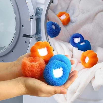 Laundry balls for hair removal 