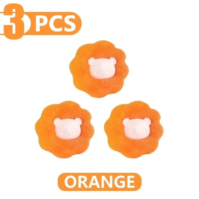 Laundry balls for hair removal 