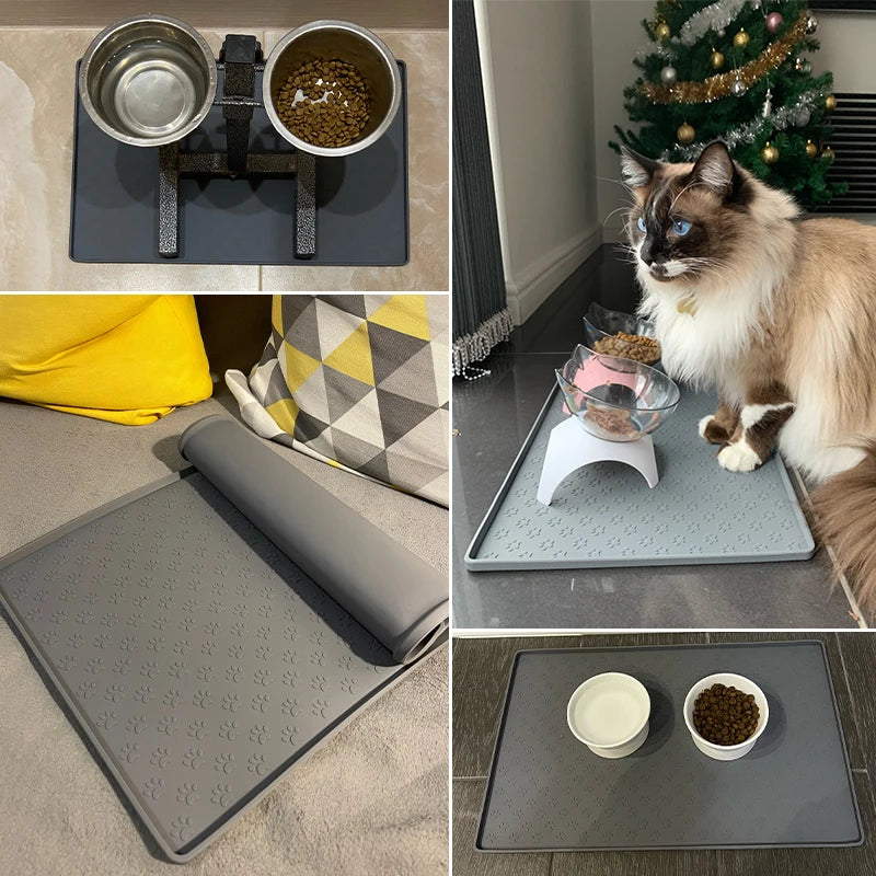 Waterproof mat for feeding bowls – cleanliness &amp; protection for your floor