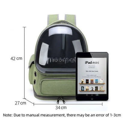 Stylischer Haustier-Rucksack mit Panorama-Sichtkuppel
