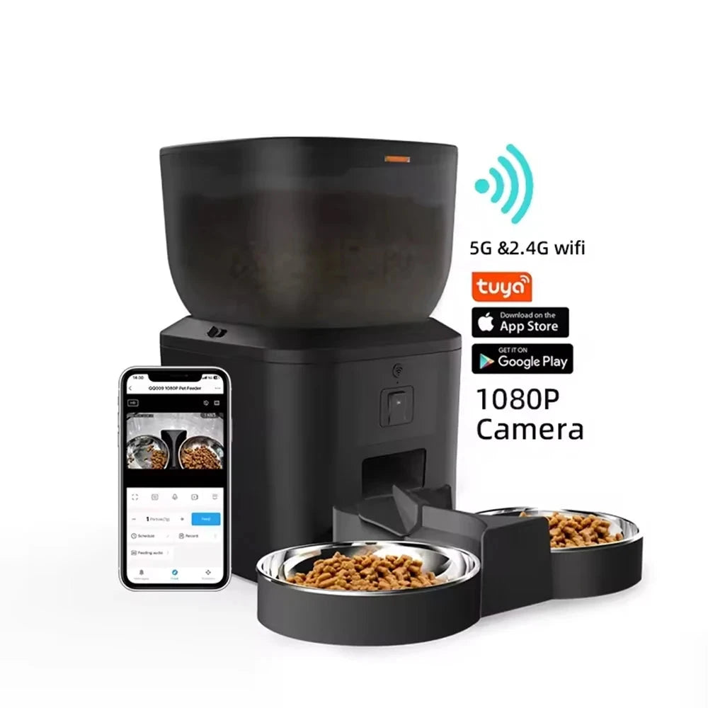 Smart Futterautomat mit Kamera – Volle Kontrolle, auch wenn du nicht da bist!