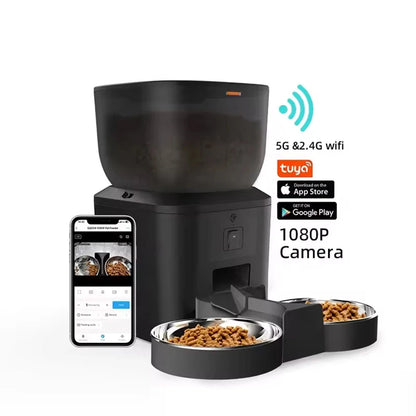 Smart Futterautomat mit Kamera – Volle Kontrolle, auch wenn du nicht da bist!