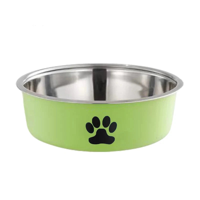 Farbenfrohe Futter- und Wassernäpfe aus Edelstahl