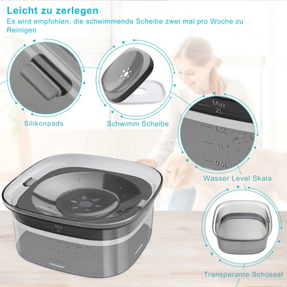 Intelligenter Anti-Schlabber Wassernapf